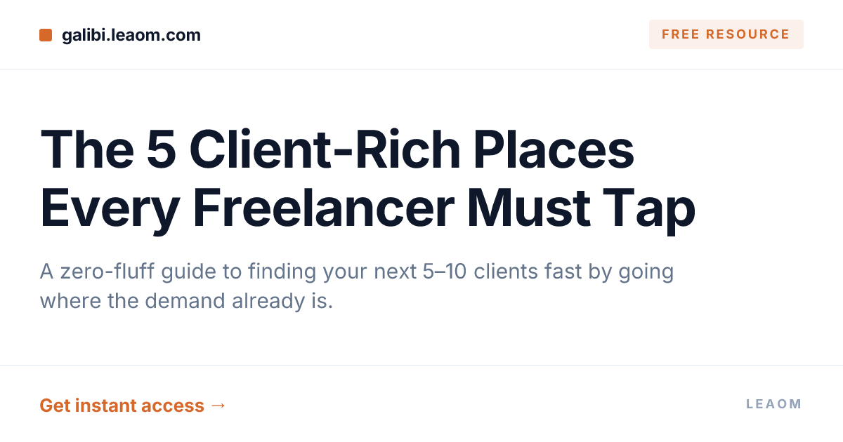 The 5 Client-Rich Places Every Freelancer Must Tap