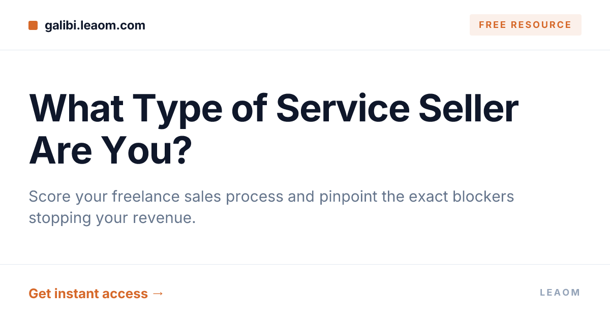 What Type of Service Seller Are You?
