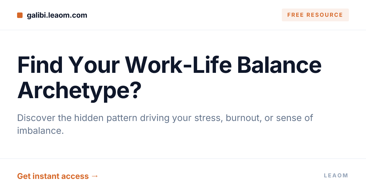 Find Your Work-Life Balance Archetype?